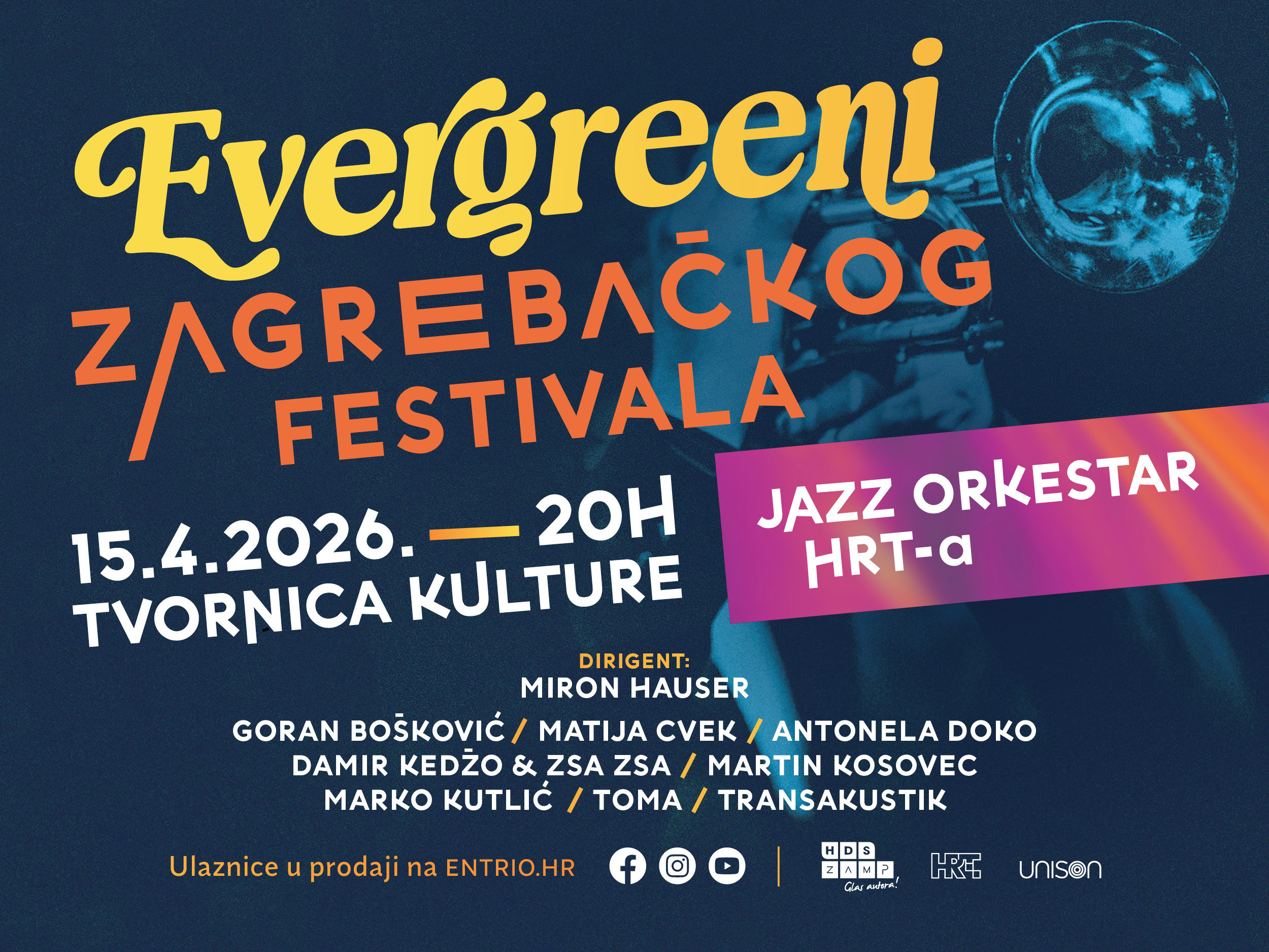 Evergreeni Zagrebačkog festivala u posebnom ruhu na velikom koncertu 15. travnja u Tvornici kulture